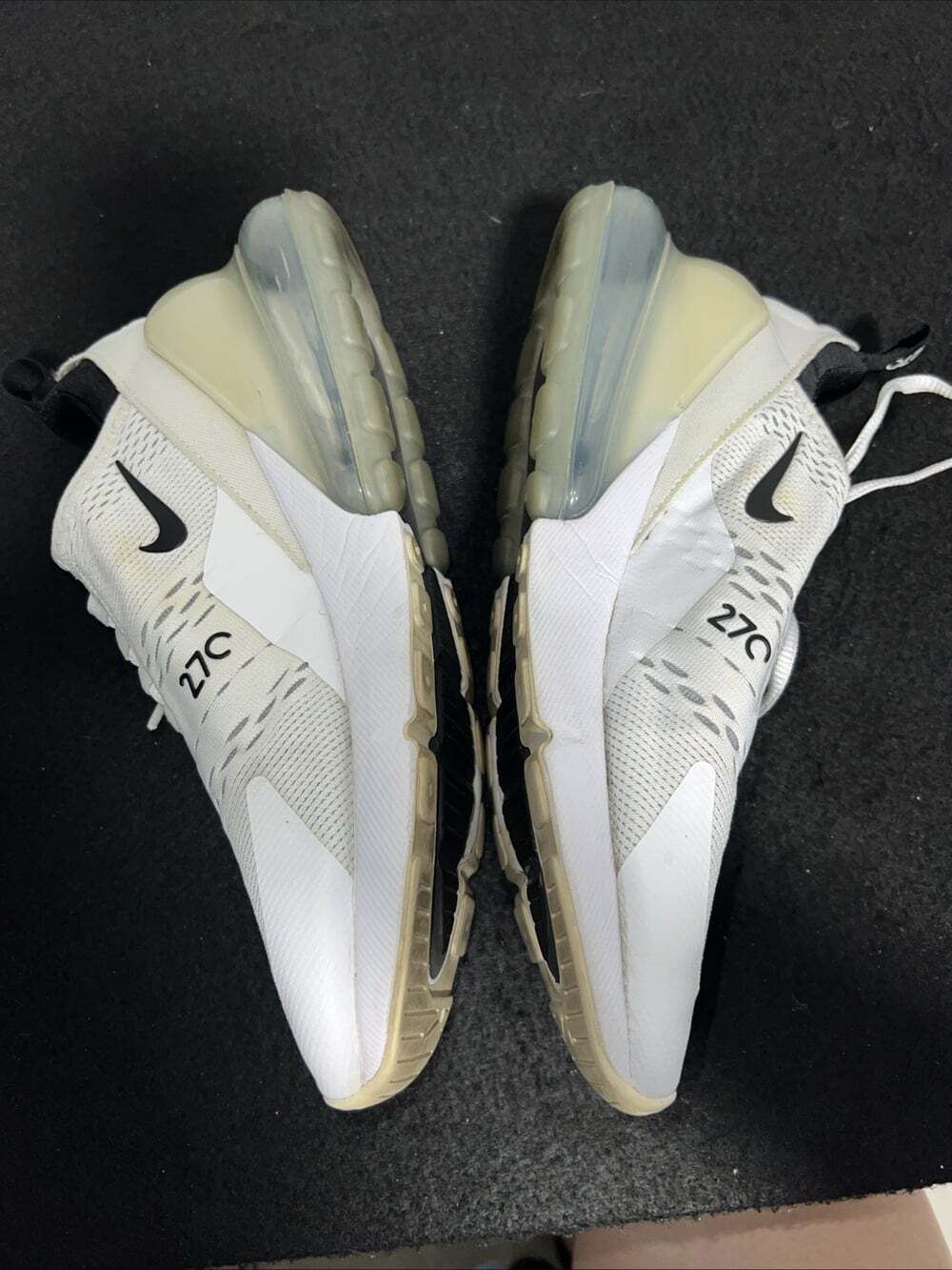 Nike Air Max 270 Triple White Ah8050-100 Mens 8.5 Sneakers - Picture 2 of 8